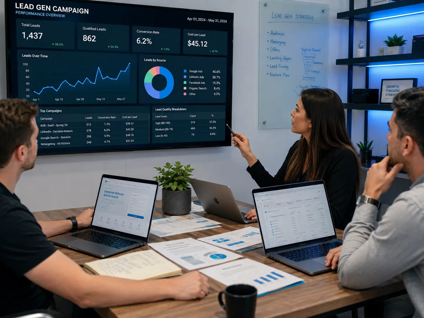 Sample lead generation campaign project
